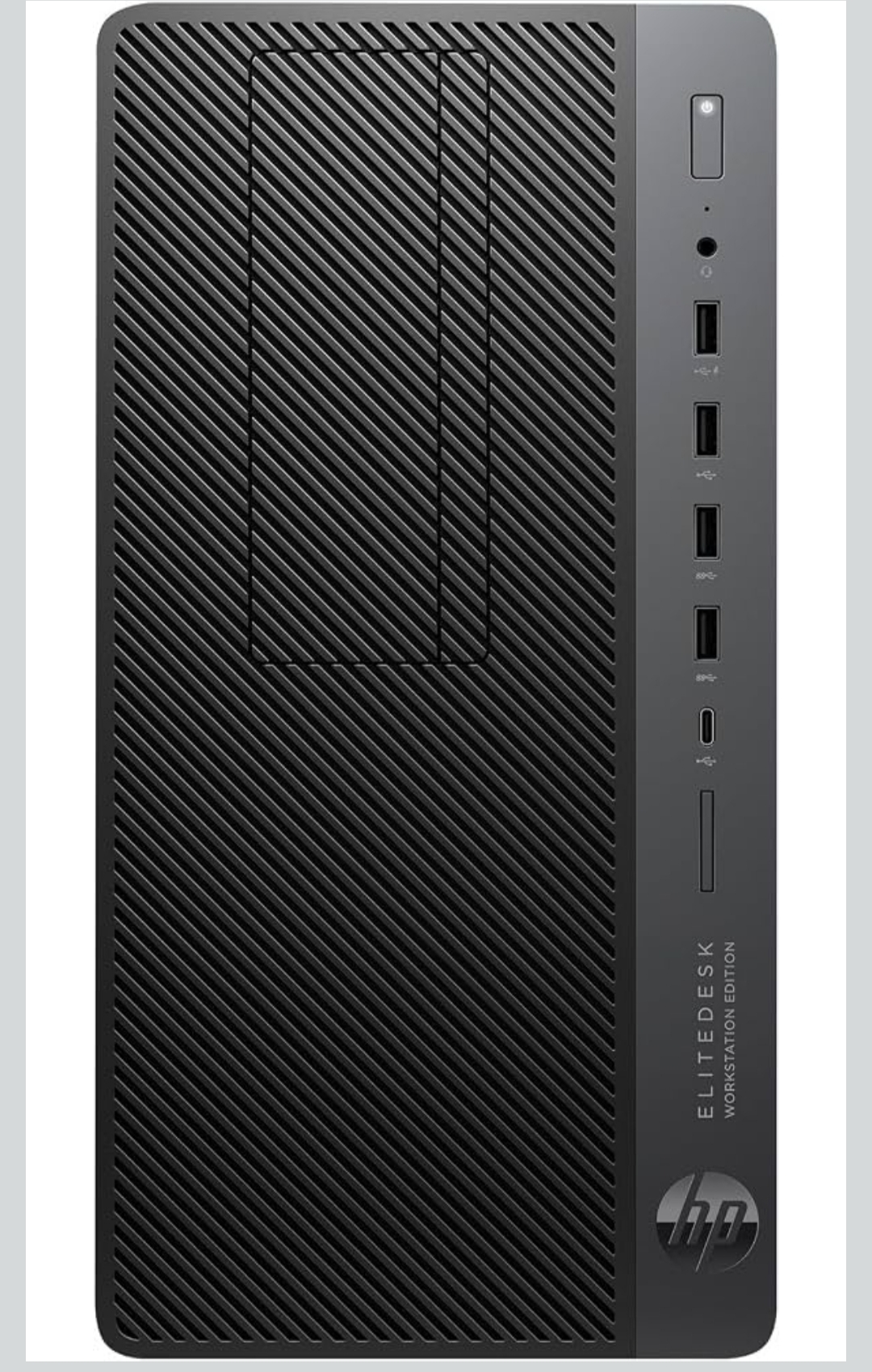 HP Micro Tower recondiționat, vedere frontală